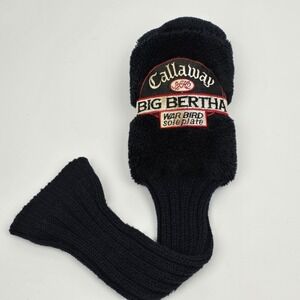 Callaway Big Bertha War Bird Sole Plate Golf Club Headcover Black Knit